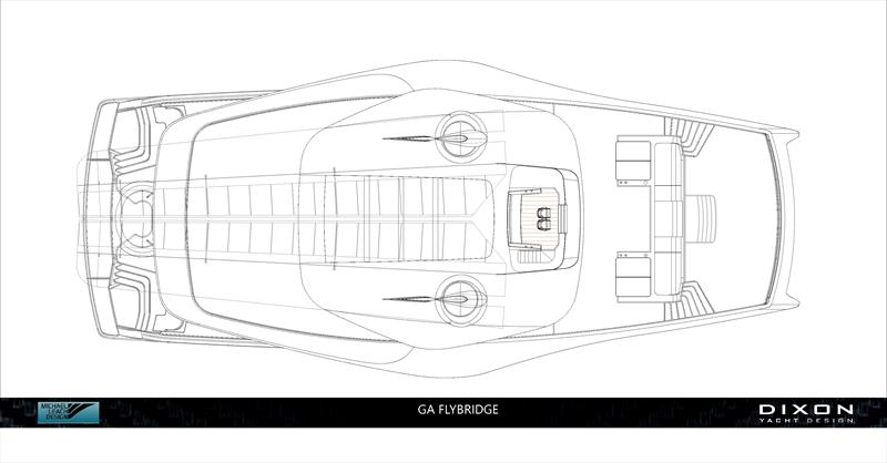 Dragonfly Flybridge - photo © Dixon Yacht Design