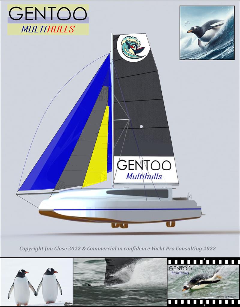 The Island - scow bow foiling multihull for the family - photo © Jim Close