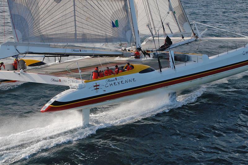 The 125-foot Cheyenne (ex-PlayStation) 2005 Qatar to Qatar - Oryx Quest - photo © Claire Scully
