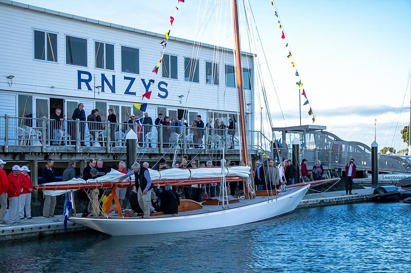 Ida alongside The Dinghy Locker - Royal New Zealand Yacht Squadron - July 19, 2020 - photo © Richard Gladwell / Sail-World.com