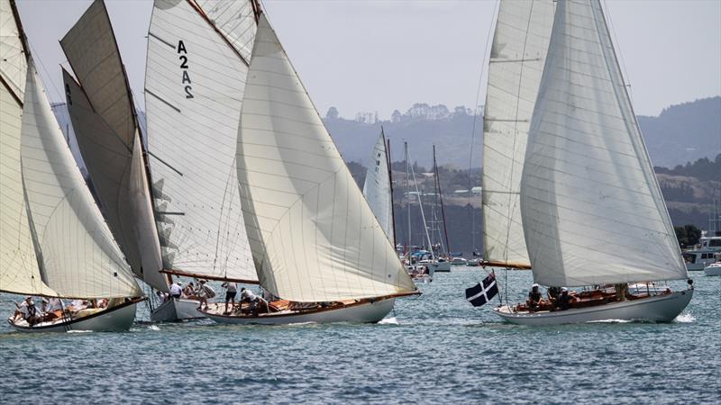 Pre-Start - A Class - Mahurangi Regatta - January 29, 2022 - photo © Richard Gladwell - Sail-World.com/nz