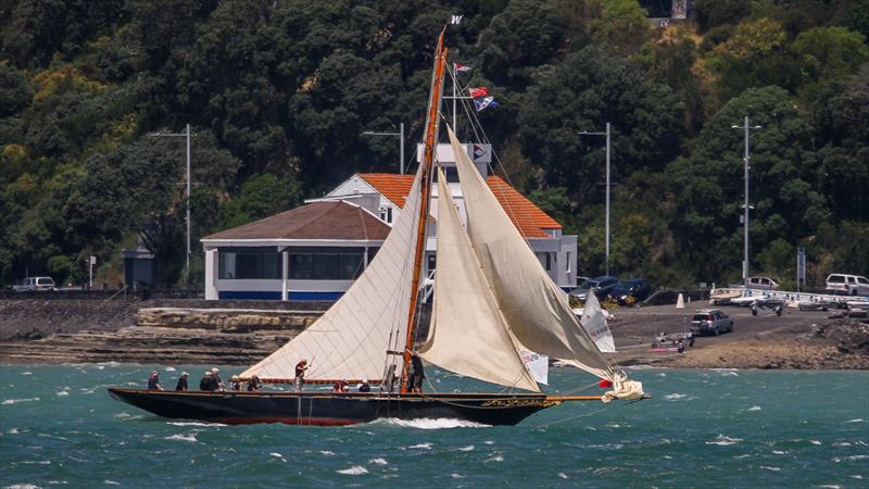 Waitangi - Auckland Anniversary Regatta - January 31, 2022 photo copyright Richard Gladwell / Sail-World.com taken at Royal New Zealand Yacht Squadron and featuring the Classic Yachts class