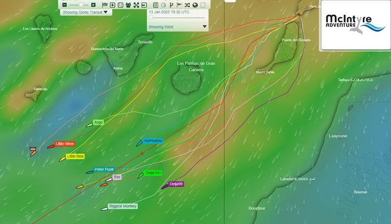 McIntyre Globe 580 Transat: ORIGAMI takes the lead, now 240 miles from the starting point after logging 126 miles in the last 24 hours photo copyright G580Transat / MGR2025 taken at  and featuring the Class Mini 5.80 class