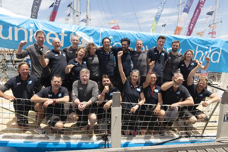UNICEF team photo copyright Clipper Round the World Race taken at  and featuring the Clipper 70 class