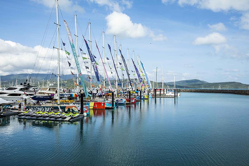 Clipper Race fleet in Coral Sea Marina on the 2019-20 edition photo copyright Brooke Miles Photography taken at  and featuring the Clipper 70 class