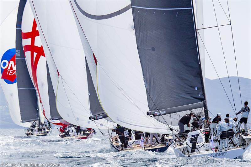 The Nations Trophy Mediterranean League 2019 photo copyright Giulio Testa taken at Club Nautico Scarlino and featuring the ClubSwan 50 class