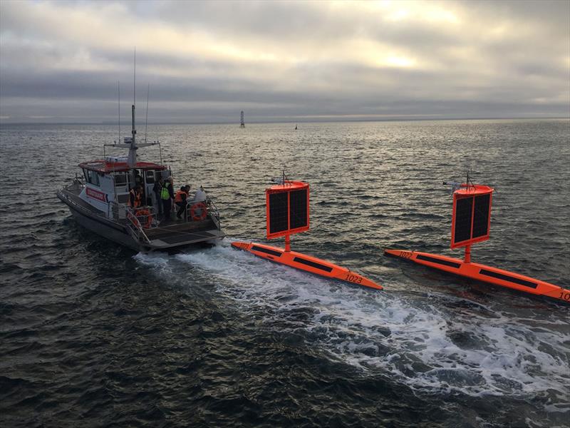 SD 1022 and SD 1023 were redeployed in May 2019 with square wings photo copyright Saildrone taken at  and featuring the Cruising Yacht class