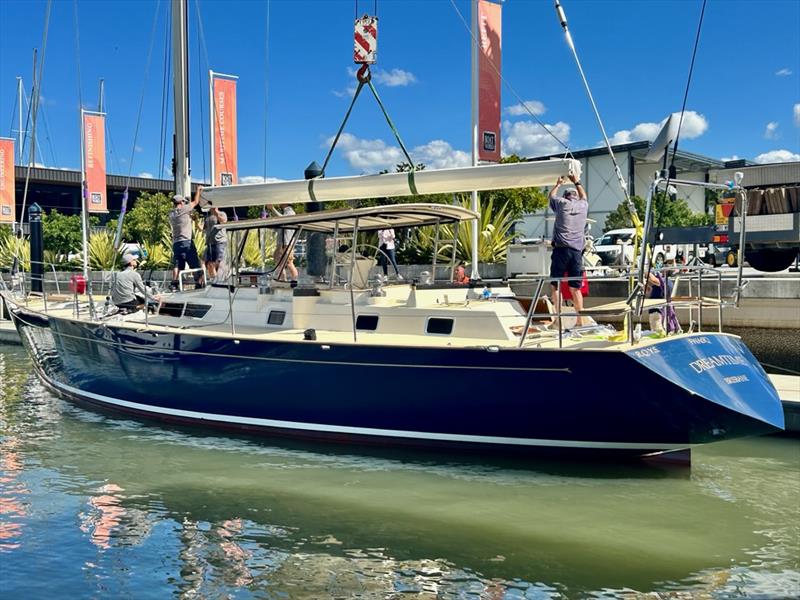 Dreamtime - Mast installation photo copyright West System taken at  and featuring the Cruising Yacht class