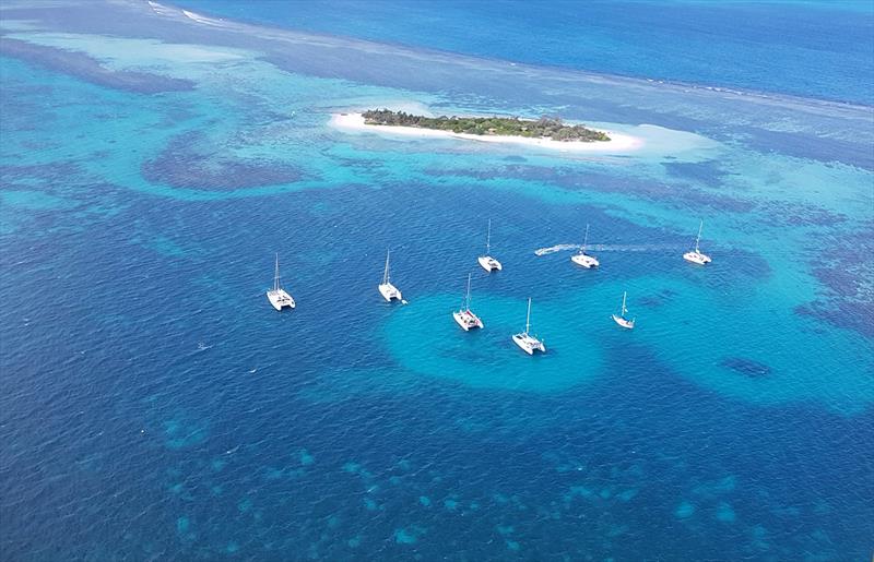 Aerial of Go East Yachts at ilot Kueon - photo © Rivergate Marina & Shipyard
