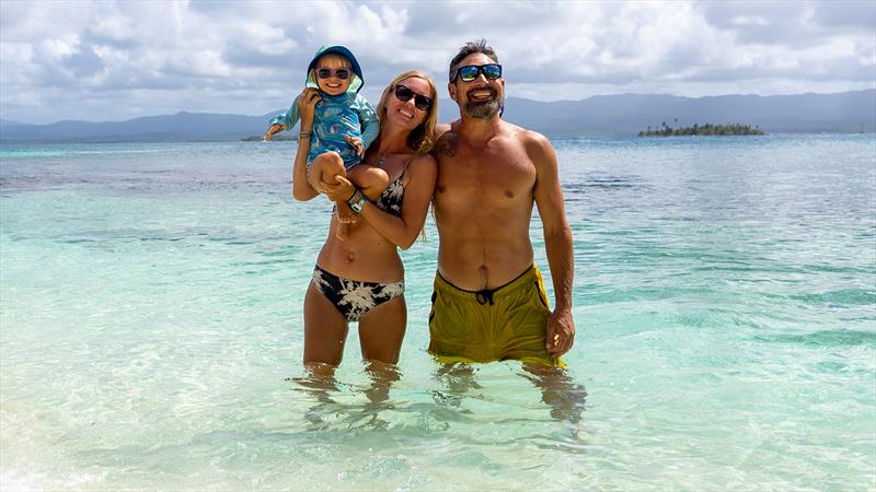 SV Delos - Karin, Brian and daughter Sierra in San Blas, Panama - photo © VETUS