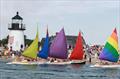 Rainbow class (Beetle Cat) dinghies at the Opera House Cup Regatta at Nantucket © Ingrid Abery / www.ingridabery.com