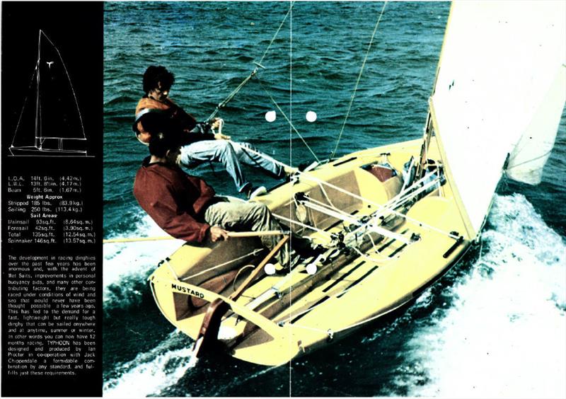 The Typhoon dinghy photo copyright Proctor family taken at  and featuring the Classic & Vintage Dinghy class