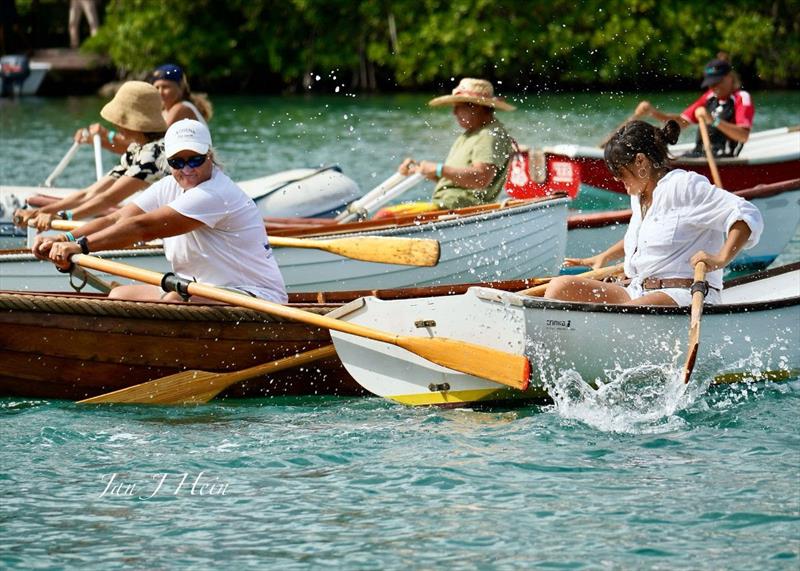 The afternoon gig racing in the Dockyard was fiercely competitive - 2025 Antigua Classic Yacht Regatta - photo © Jan J Hein