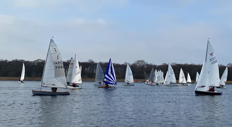 Rollesby Broad Sailing Club New Year's Open 2020 photo copyright Sallis Family taken at Rollesby Broad Sailing Club and featuring the Dinghy class