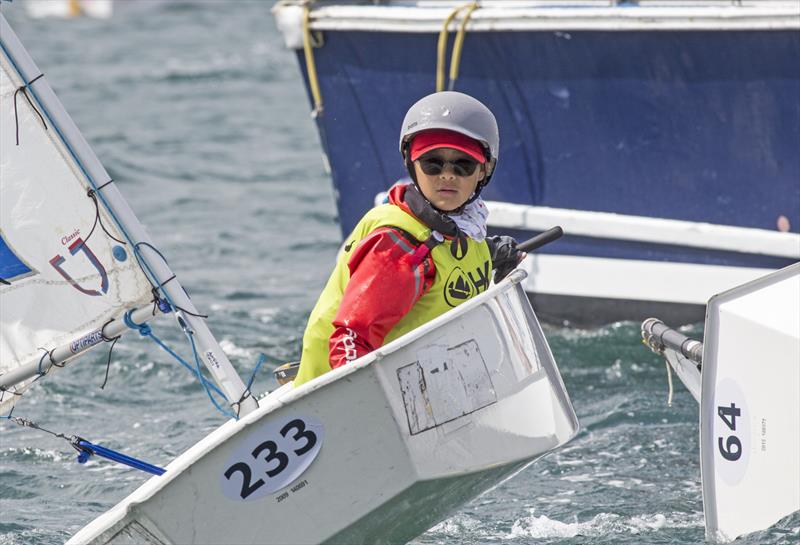 Green Fleet Oppies. Confidence is everything. Hong Kong Raceweek 2019 photo copyright RHKYC / Guy Nowell taken at Royal Hong Kong Yacht Club and featuring the Dinghy class