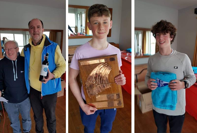 Frank Guilfoyle & Cormac Bradley, Conor Gorman, and Pepe de Sintas - Frostbite Series at Dun Laoghaire Motor Yacht Club prizegiving - photo © Frank Miller