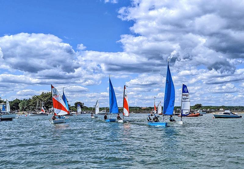 Junior sailing session at Keyhaven Yacht Club. - photo © Mark Jardine