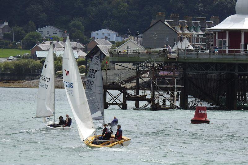 Second race start off Bangor pier, day 2 - Menai Strait Regattas photo copyright Ian Bradley taken at Royal Anglesey Yacht Club and featuring the Dinghy class