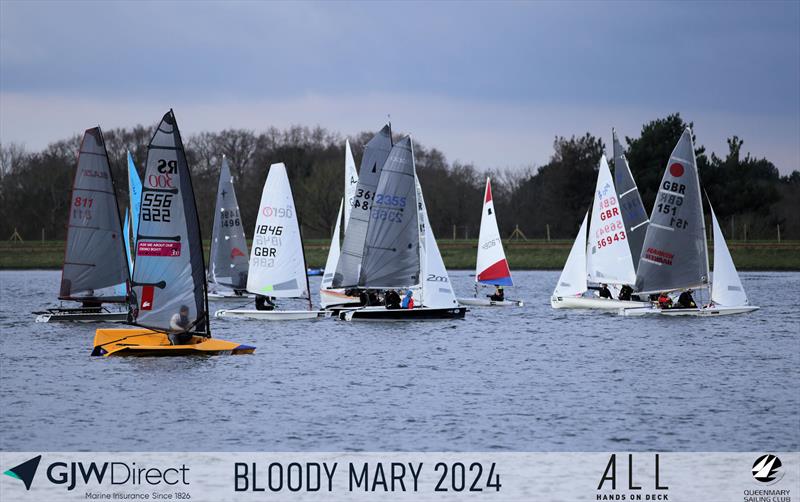 GJW Direct 48th Bloody Mary photo copyright Mark Jardine taken at Queen Mary Sailing Club and featuring the Dinghy class