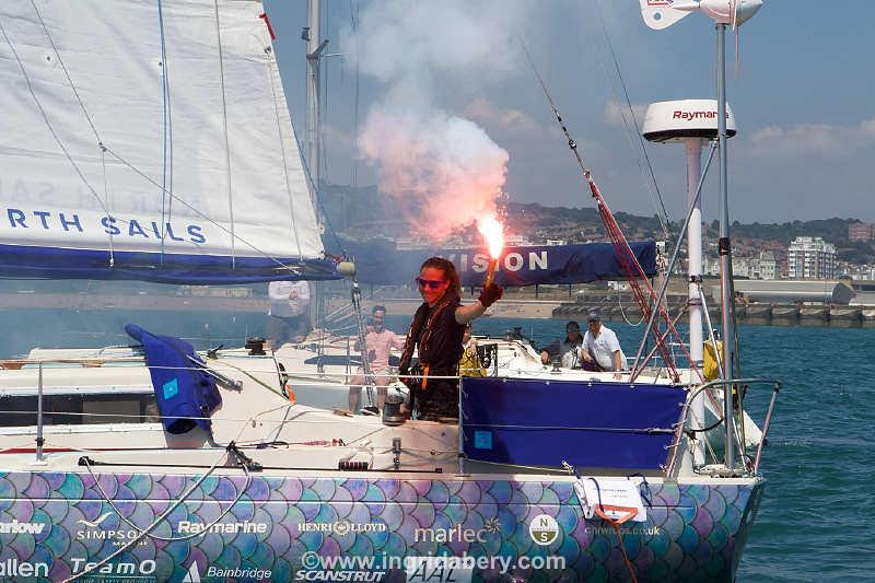 Jazz Turner completes Project FEAR - her solo, unassisted, circumnavigation of the British Isles & Ireland - photo © Ingrid Abery / www.ingridabery.com