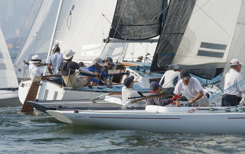 All shapes and sizes at the RHKYC Autumn Regatta photo copyright Guy Nowell / RHKYC taken at  and featuring the Dragon class