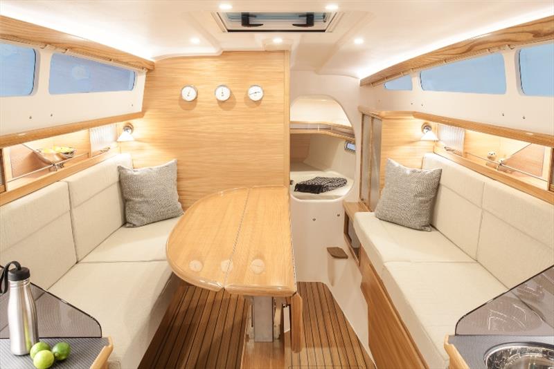 Dragonfly 32 Evolution interior - photo © Morten Weeth / The Multihull Group