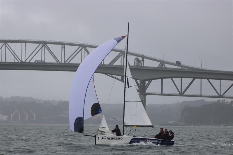 Nespresso Youth International Match Racing Cup - Day 4, Final  - Wilson downwind send  - photo © Andrew Delves RNZYS