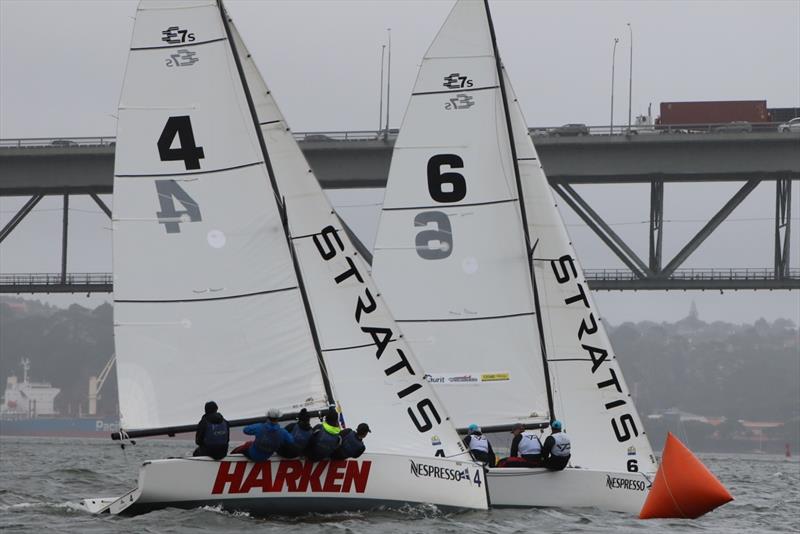 Nespresso Youth International Match Racing Cup - Day 4, Petite Final  -Stevenson leads Tapper - photo © Andrew Delves RNZYS