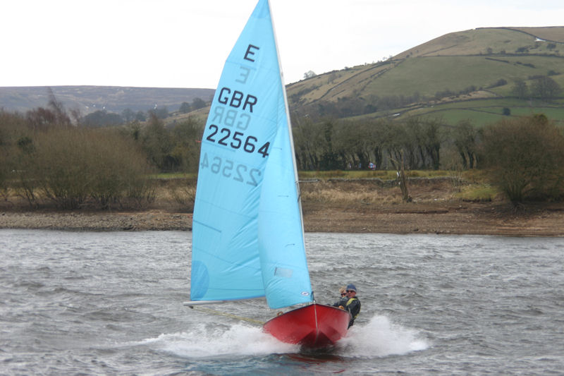 Alison Payne & Kev Law during the Enterprise open at Toddbrook photo copyright Steve Grundy taken at Toddbrook Sailing Club and featuring the Enterprise class