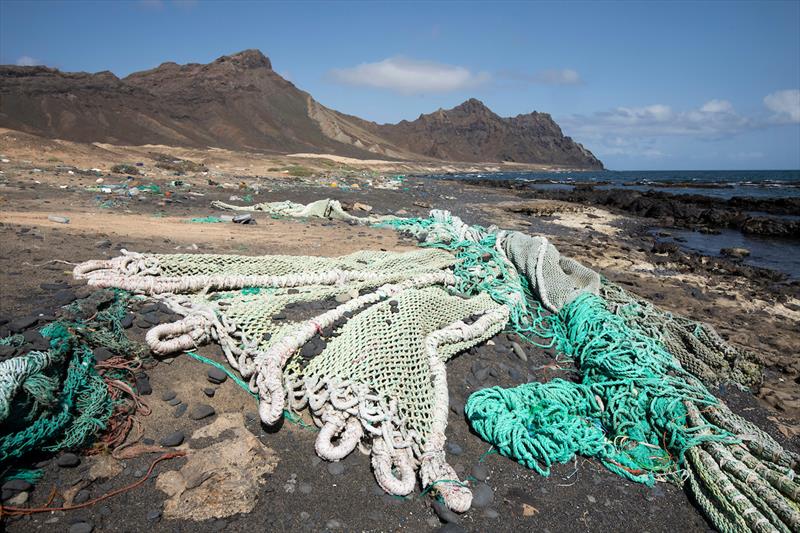 Plastic pollution in Cabo Verde photo copyright Nicolas van Ingen taken at  and featuring the Environment class