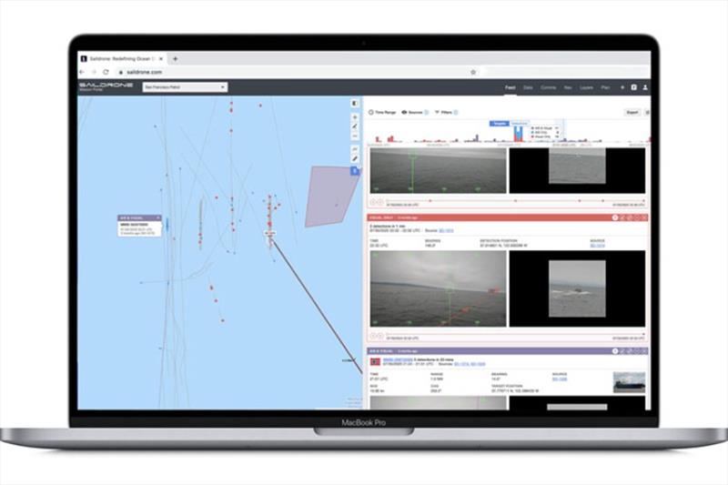 Real-time data and target detections delivered via the Saildrone Mission Portal photo copyright Saildrone taken at  and featuring the Environment class