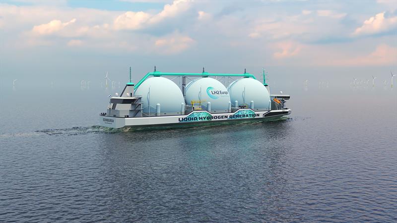 Liquid hydrogen tanker by LH2 Europe and C-Job - photo © C-Job Naval Architects
