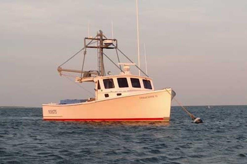 The Tenacious II, a commercial fishing boat that is used to conduct the Gulf of Maine bottom longline survey, tied up at a mooring photo copyright Captain Eric Hesse taken at  and featuring the Environment class