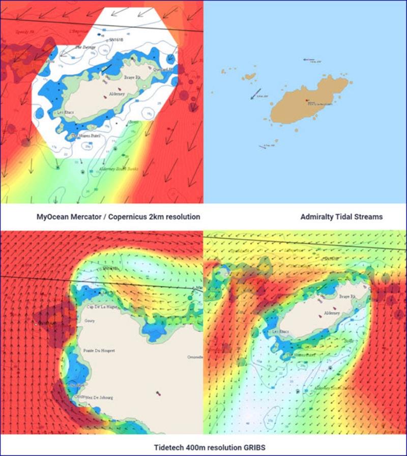 Tidetech detail compared with alternative sources - photo © Tidetech