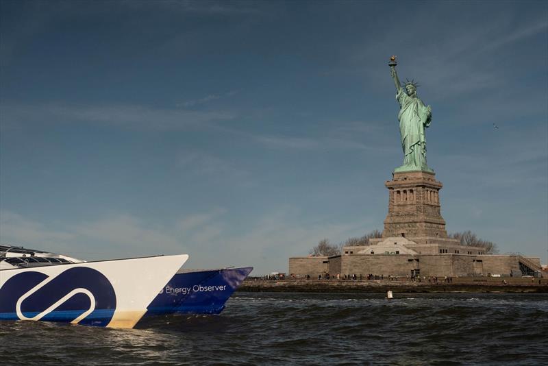 Energy Observer stops in New York City in celebration of Earth Week - photo © Energy Observer Productions - Agathe Roullin