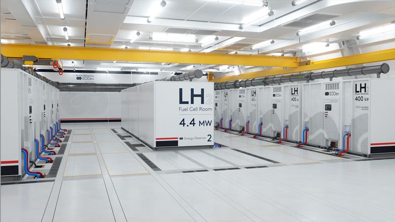 Energy Observer fuel cell room - photo © Energy Observer - Kadeg Boucher