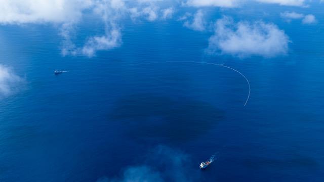 Towing a drone - photo © The Ocean Cleanup