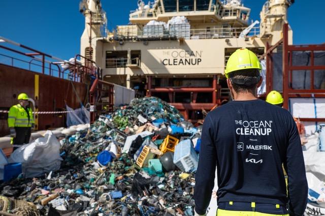 Crew sorting plastic - photo © The Ocean Cleanup