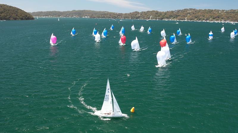 Etchells NSW State Championship 2024 - Flirtation rounds the gate - photo © Terry Calley for Hippodrone