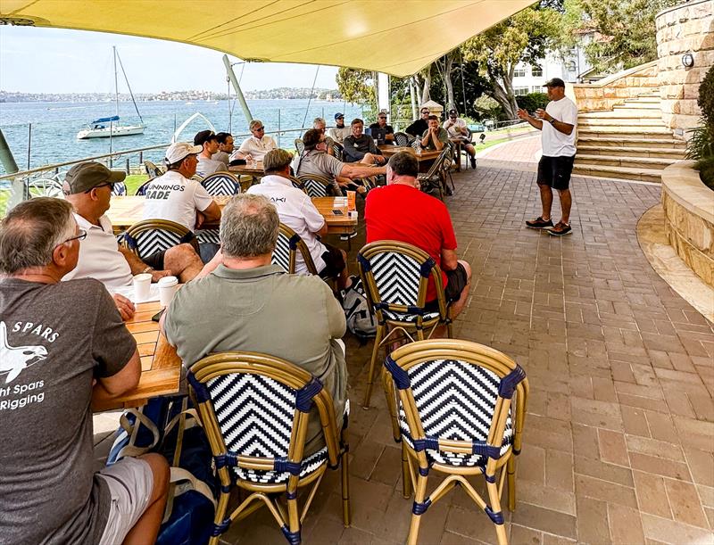 The first Club Corinthian coaching session with Richie Allanson at the RSYS this past weekend photo copyright Etchells Worlds 2025 taken at Royal Sydney Yacht Squadron and featuring the Etchells class