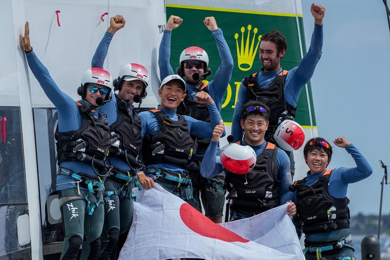 Japan SailGP Team win the Italy Sail Grand Prix in Taranto photo copyright Bob Martin for SailGP taken at  and featuring the F50 class