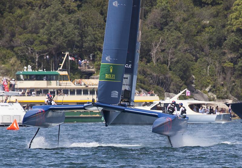 Team USA immediately before a gybe - photo © John Curnow