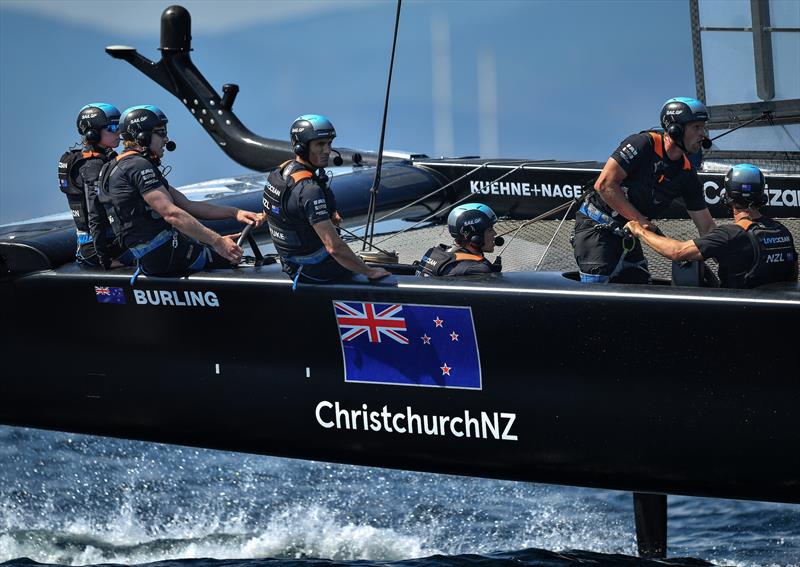 New Zealand SailGP Team co-helmed by Peter Burling and Blair Tuke on Race Day 2. France SailGP,  - photo © Ricardo Pinto/SailGP