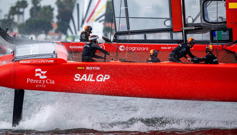 Spain SailGP Team in action on Race Day 2 of the Oracle Los Angeles Sail Grand Prix, July 23, 2025 - photo © Ricardo Pinto/SailGP