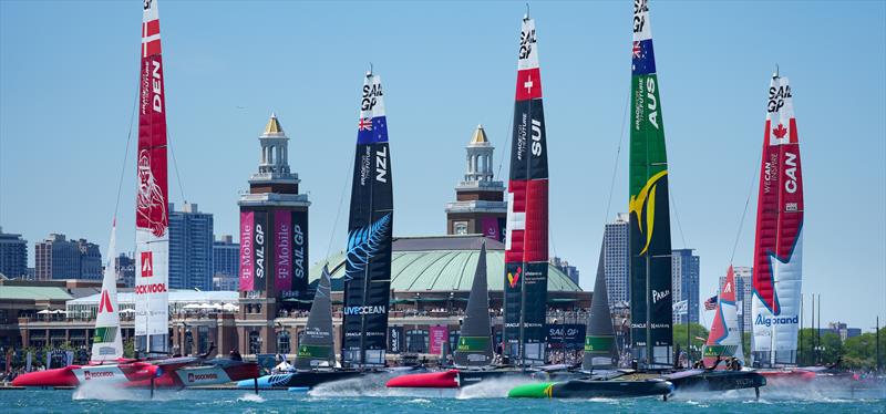 Doyle Sails are partnered with SailGP for the supply of soft sails for the 10 boat fleet where speed, reliability and quality are fundamental requirements - Season 3 United States SailGP, Chicago photo copyright Bob Martin/SailGP taken at Chicago Yacht Club and featuring the F50 class