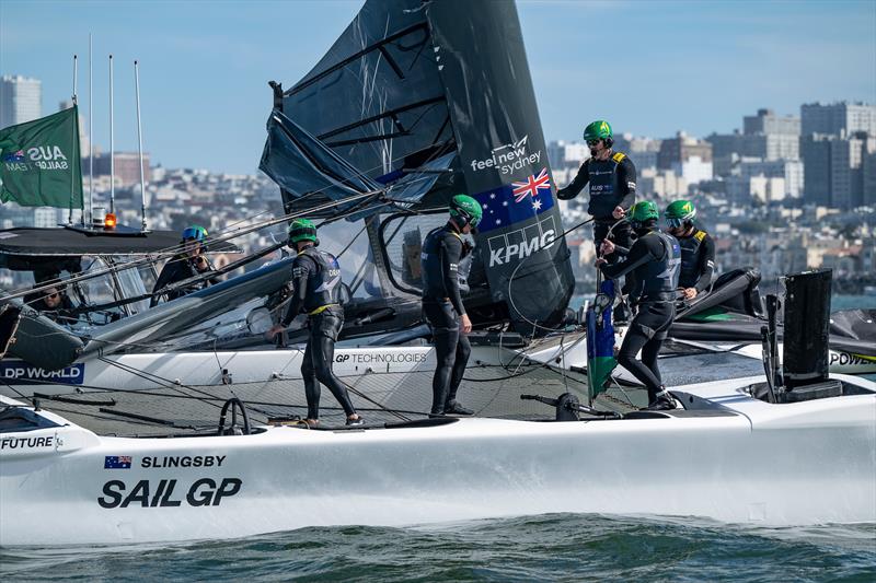 Flying Roos (AUS) - Race Day 2-  Oracle San Francisco SailGP - March 23, 2025 - San Francisco - photo © Ricardo Pinto/SailGP