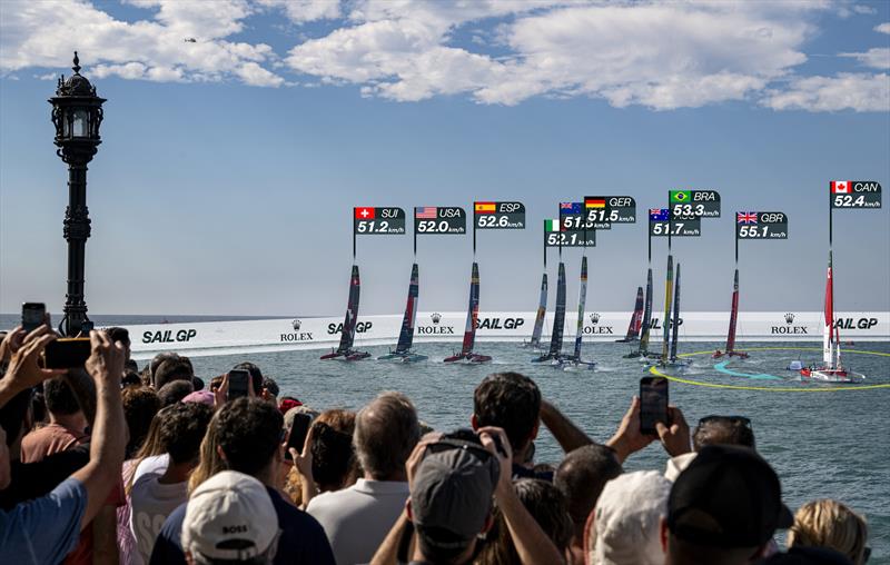 Graphical overlays have revolutionised sailing coverage on TV - photo © SailGP