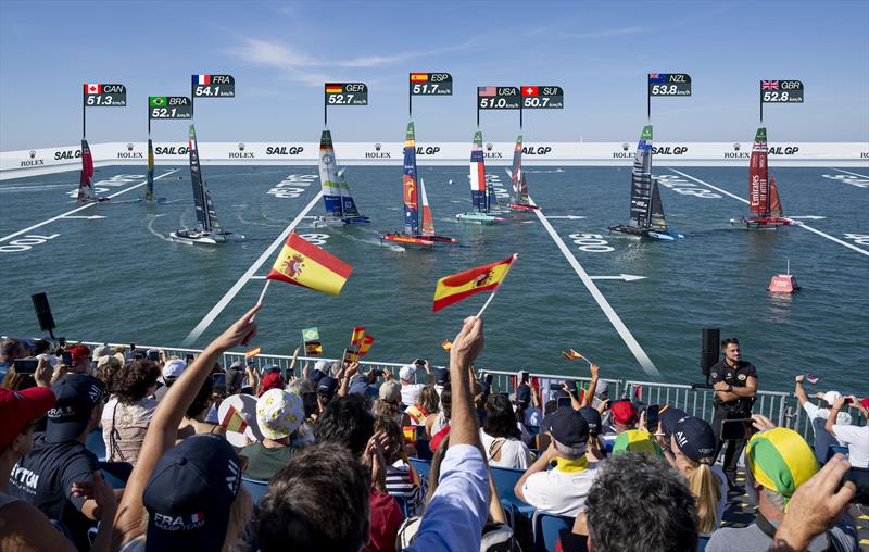 Graphical overlays have revolutionised sailing coverage on TV - photo © SailGP