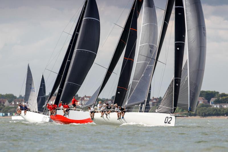 FAST40  winner Peter Morton's Carkeek 40 Mk 3 - Girls on Film at the IRC National Championship photo copyright Paul Wyeth / www.pwpictures.com taken at Royal Ocean Racing Club and featuring the Fast 40 class