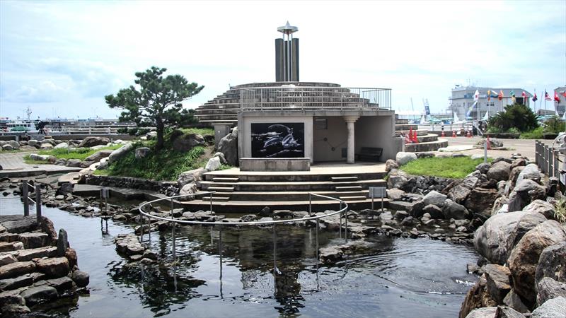 The Olympic flame is unlit for the  Sailing Olympics- Tokyo2020 - Enoshima - photo © Richard Gladwell / Sail-World.com / nz